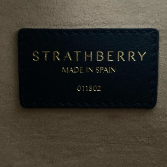 Strathberry Navy, Red, and White Tote Bag - Picture 8 of 16